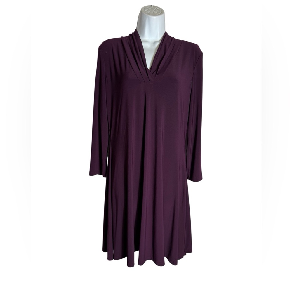 NWT Anne Klein Dress Size 8 Elegant Eggplant Purple Women's Dress 💜💜